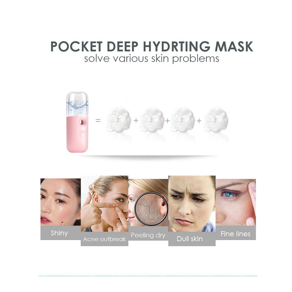 GIVERARE Pocket-size mist sprayer purse-ready pink for travel