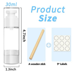 GIVITASOT travel-size lotion dispenser shows 1oz/30ml capacity.