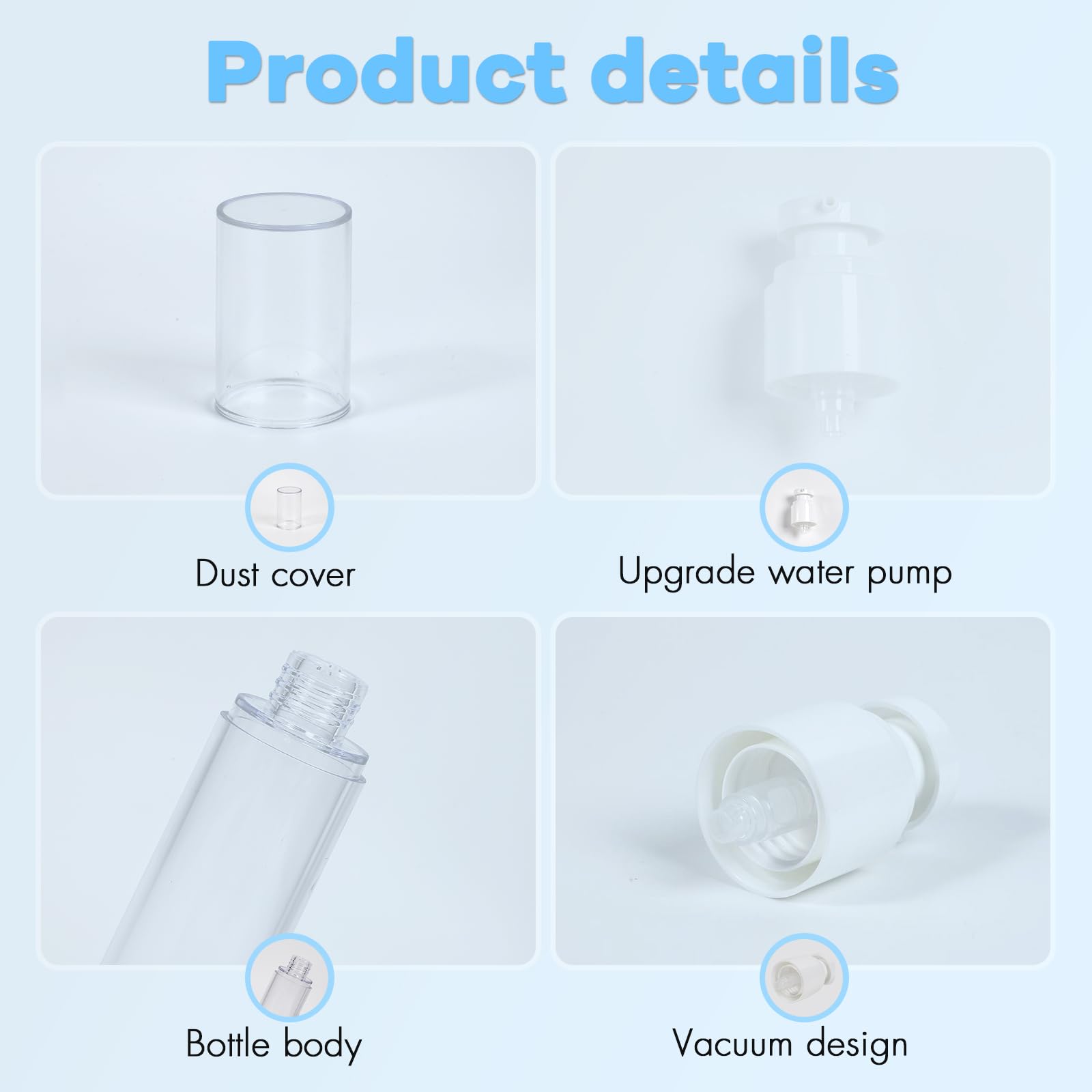 GIVITASOT vacuum-design bottle demonstrates preserved product integrity while dispensing.