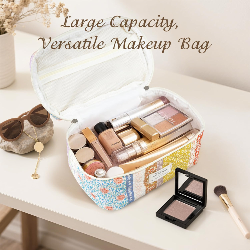 Givurao floral gift-ready makeup bag, stylish present for birthdays or holidays