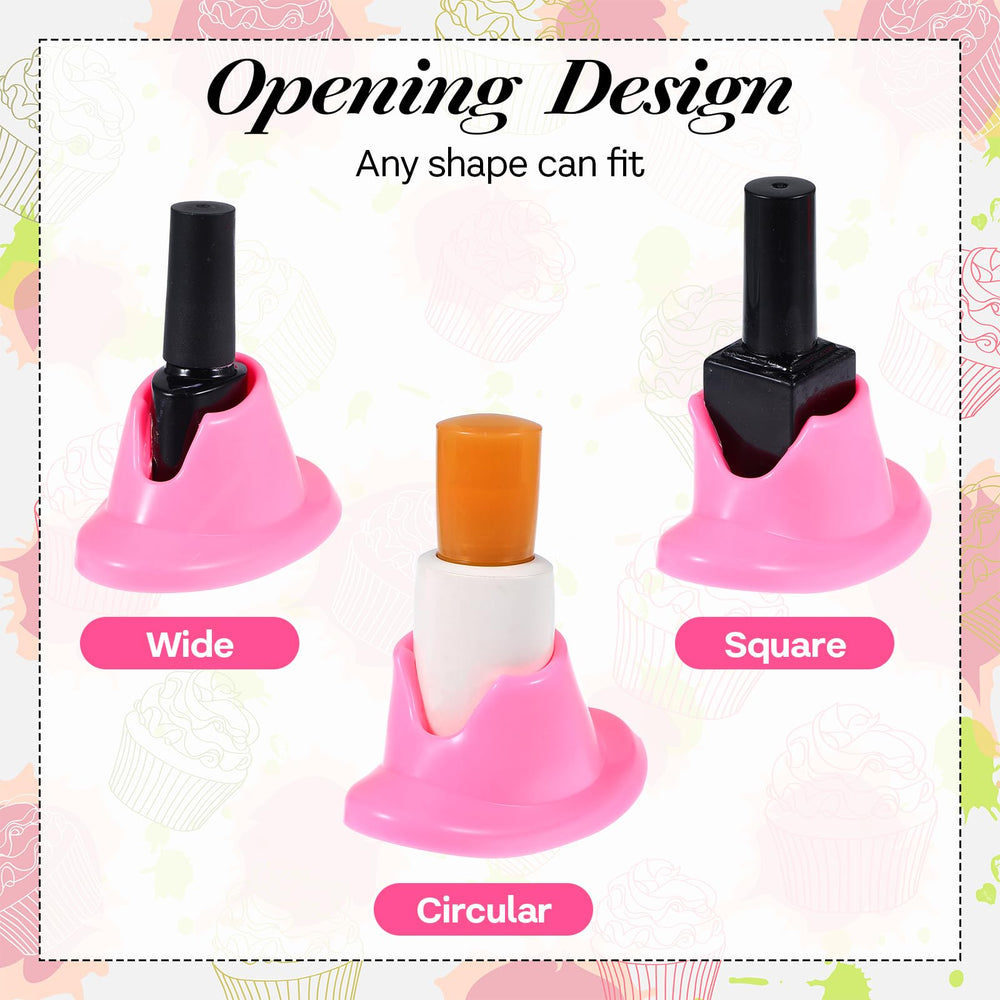 Gjinxi nail-art-display-stand-set-of-4 showcases colors neatly on desks.