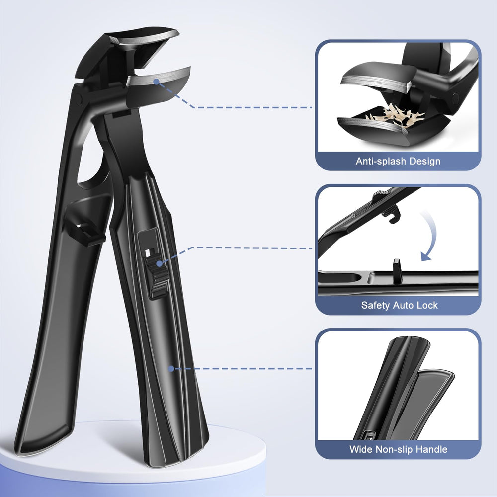 GJNL ultra-sharp stainless steel blade ensures smooth nail trim.