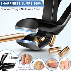 GJNL clipper with catcher keeps nails contained and home clean.
