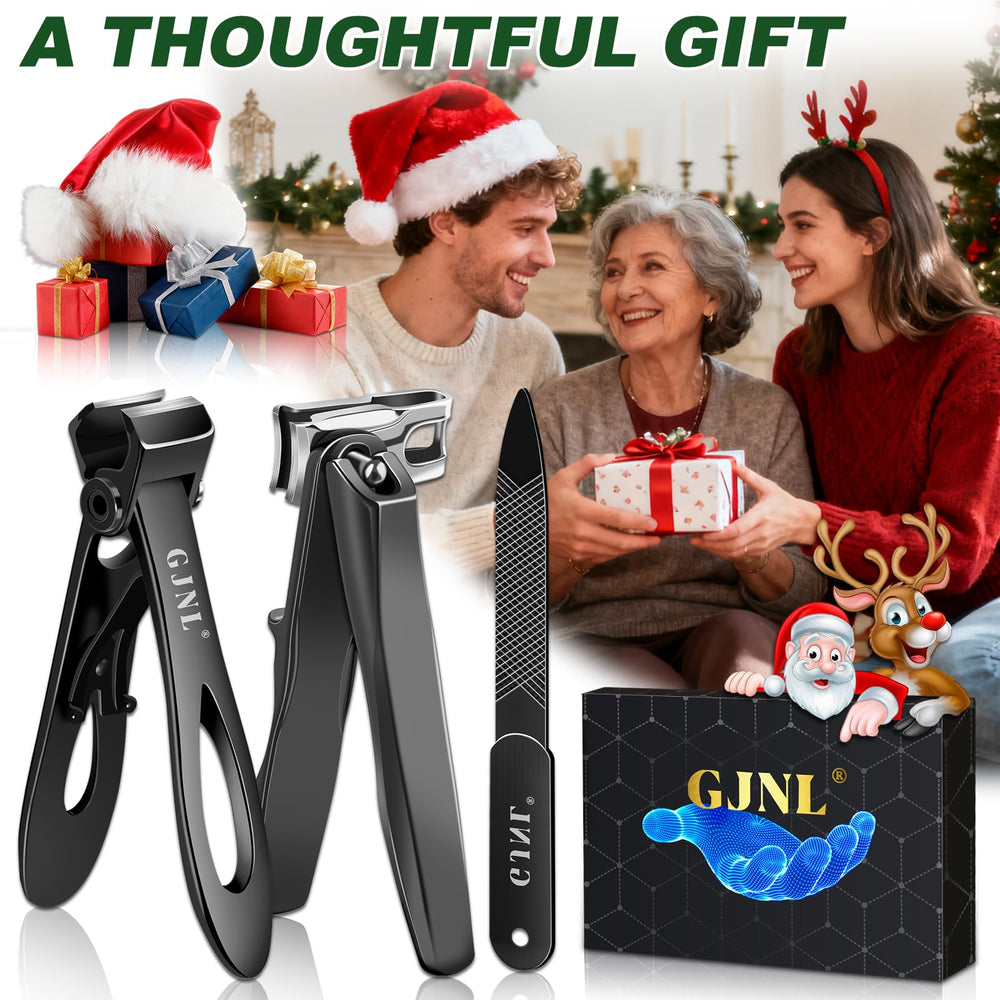 GJNL wide-opening straight-edge clippers accommodate thick nails with ease