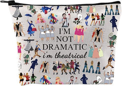 GJTIM musical gift makeup bag front view with portable storage.