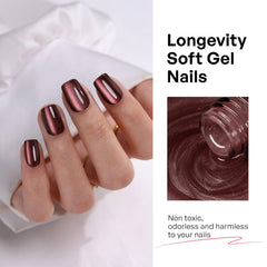 GJZEZ cat eye nails on hand for wedding or special occasion.