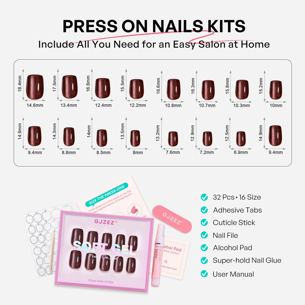 GJZEZ nail glue and file set aids clean, precise application.