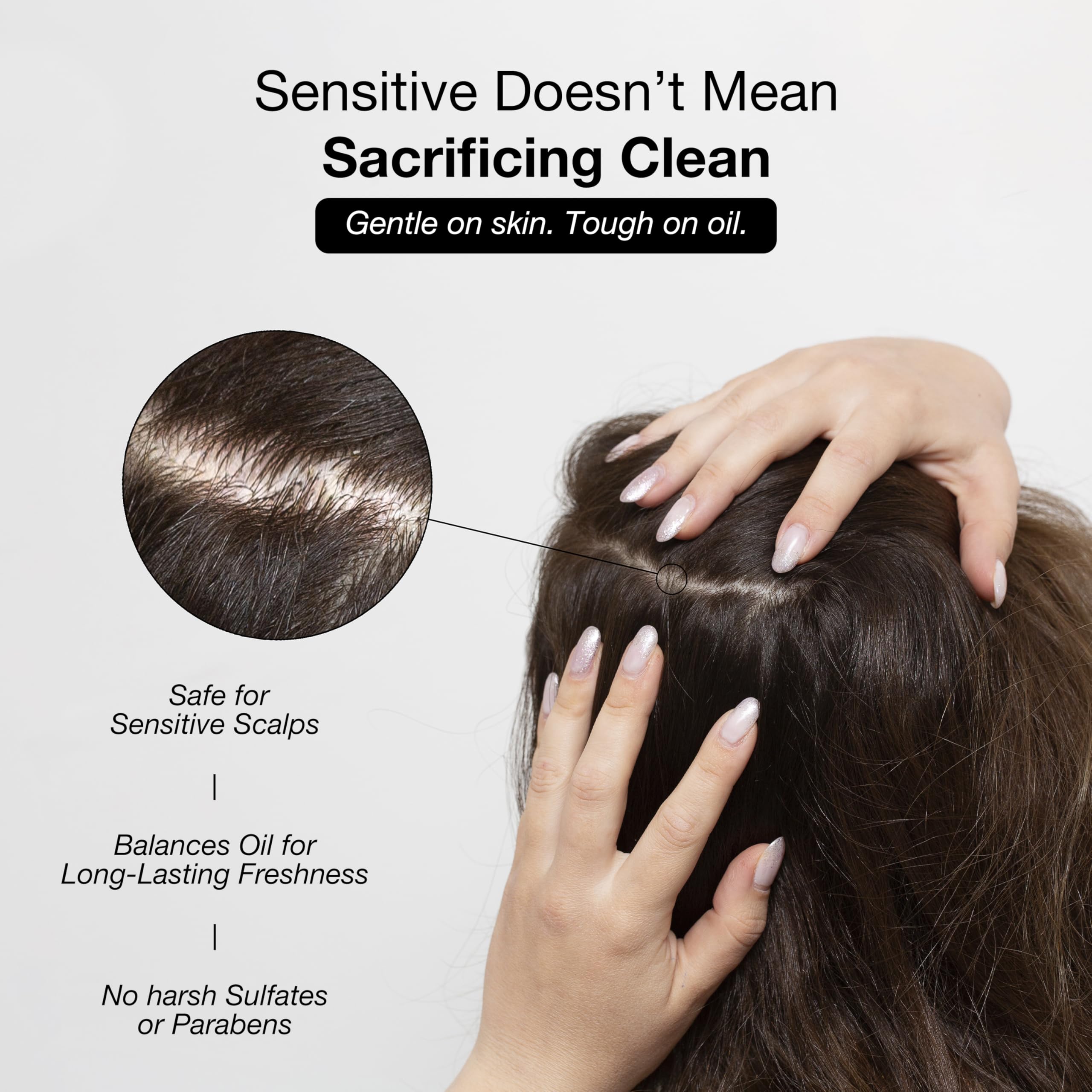 GK HAIR Balancing scalp-detail image signals gentle clarifying cleanse.
