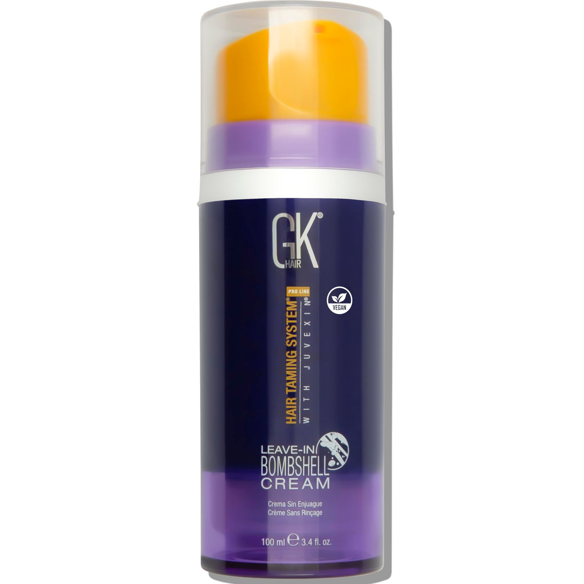GK Hair Bombshell Cream application shot for smooth, hydrated blond strands.