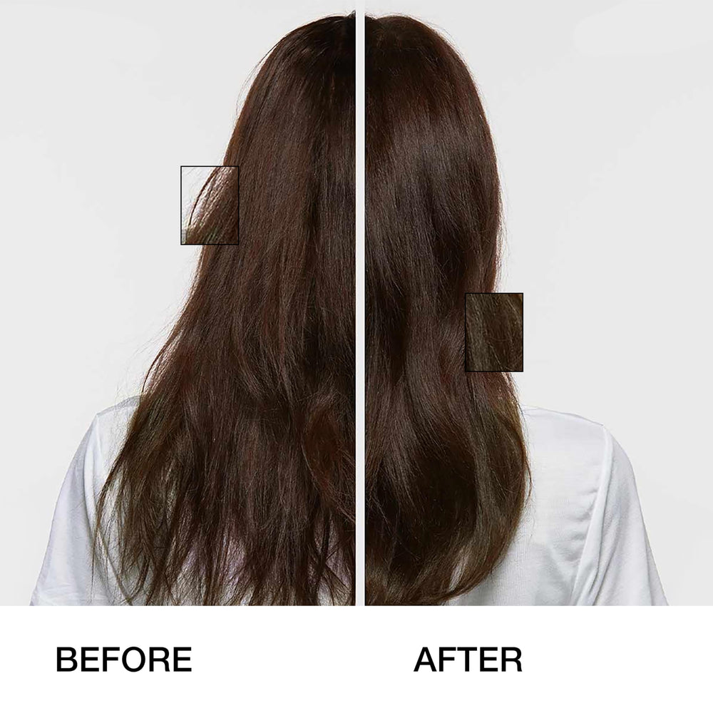 GK HAIR Global Keratin Deep Conditioner Masque label closeup showing clean, premium formula.