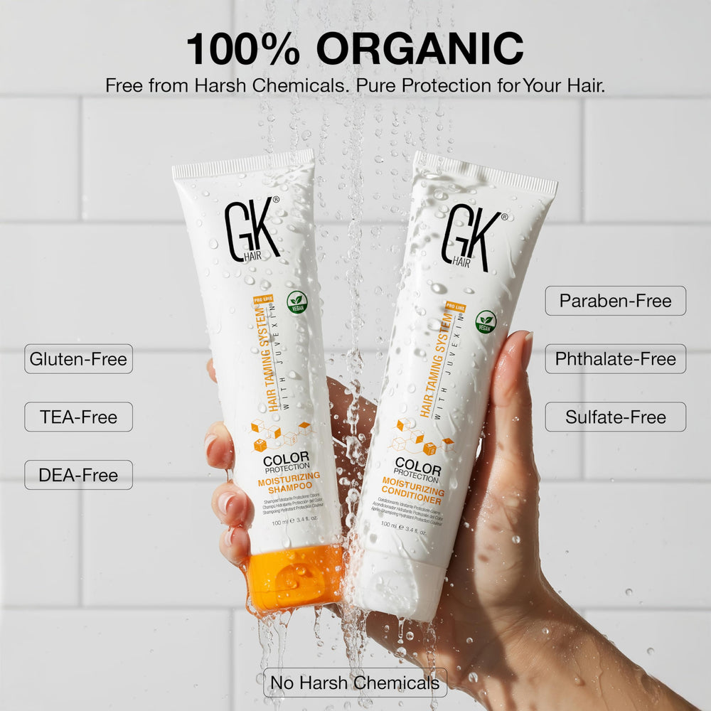 GK HAIR detangling shot shows smooth, manageable hair