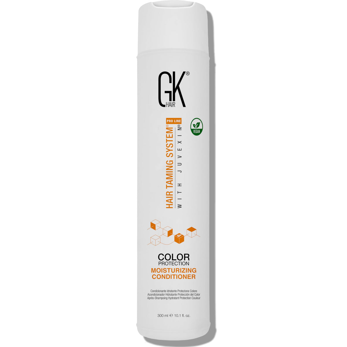 GK HAIR Hydrate conditioner bottle shows moisture protection for dry hair