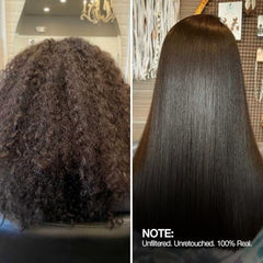 GK Hair keratin cream dispensing shows precise measurement for controlled application.