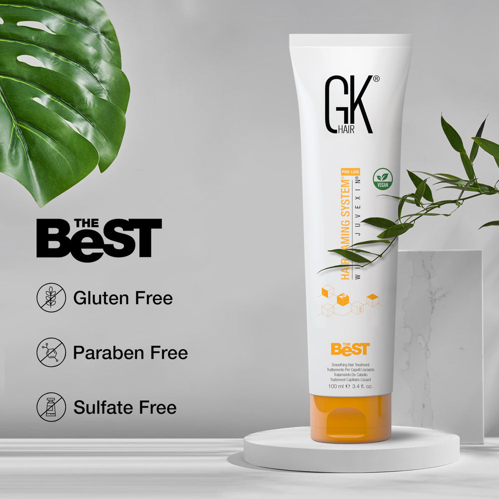 GK Hair hydrates dry hair with keratin-rich formula.