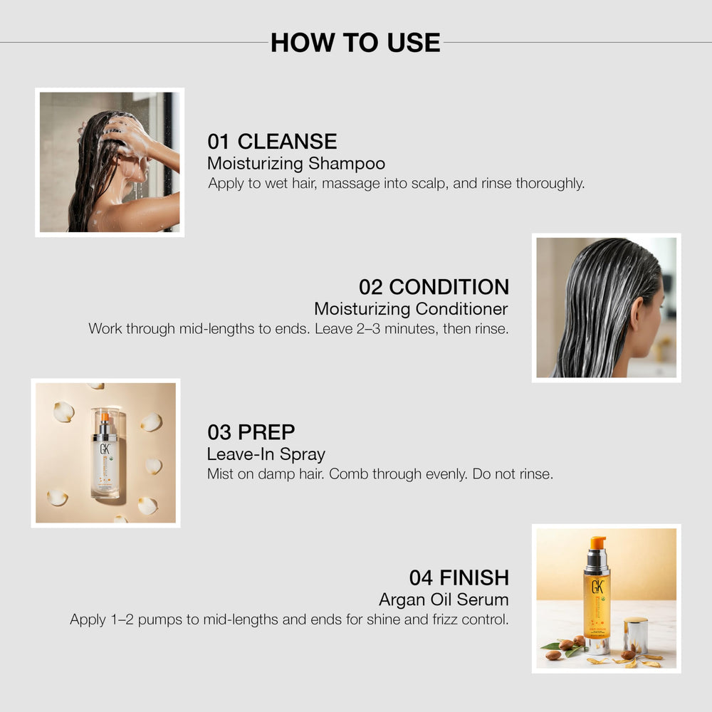 GK HAIR lightweight daily-use bottle on a clean surface