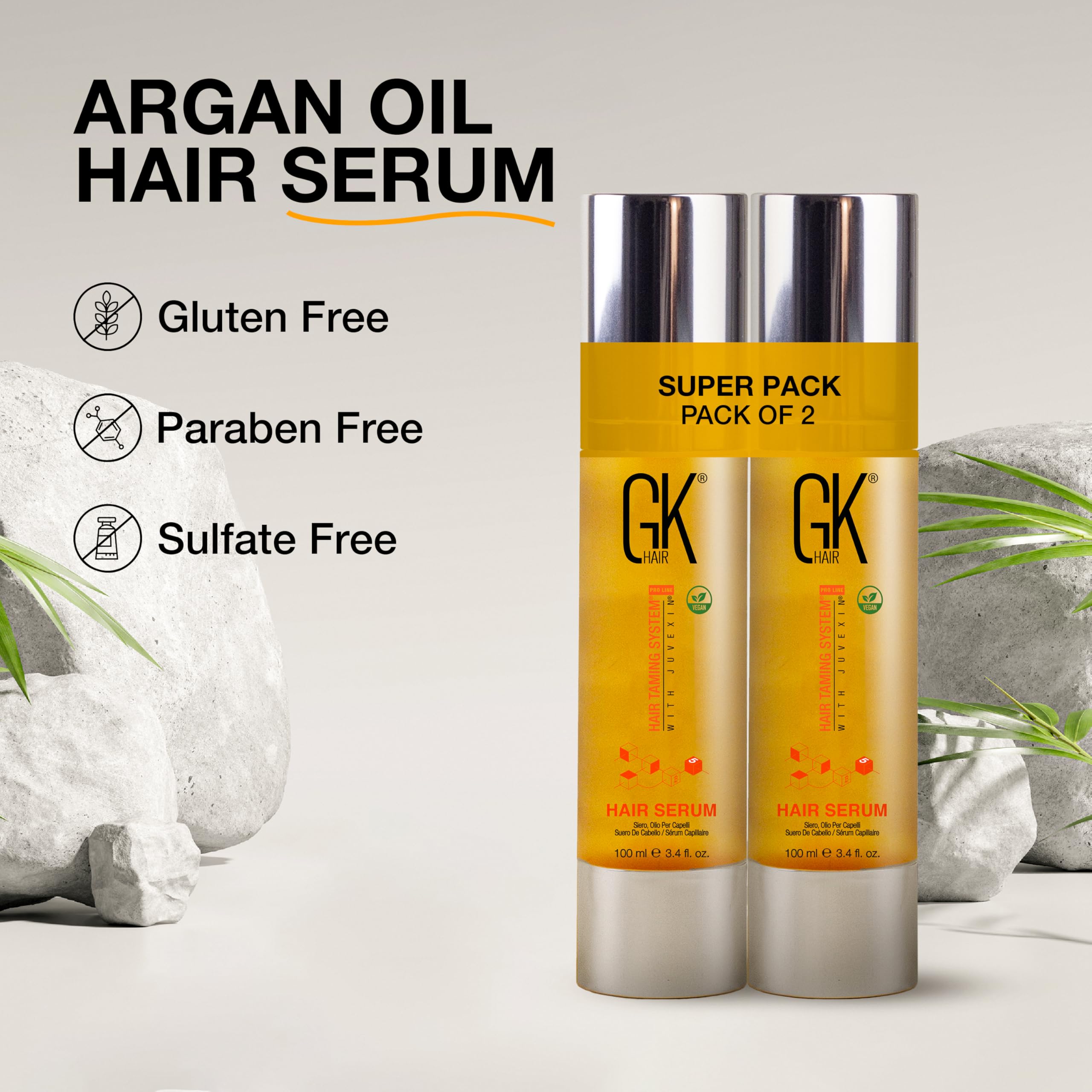 GK HAIR Oil spraying in air demonstrates even distribution.