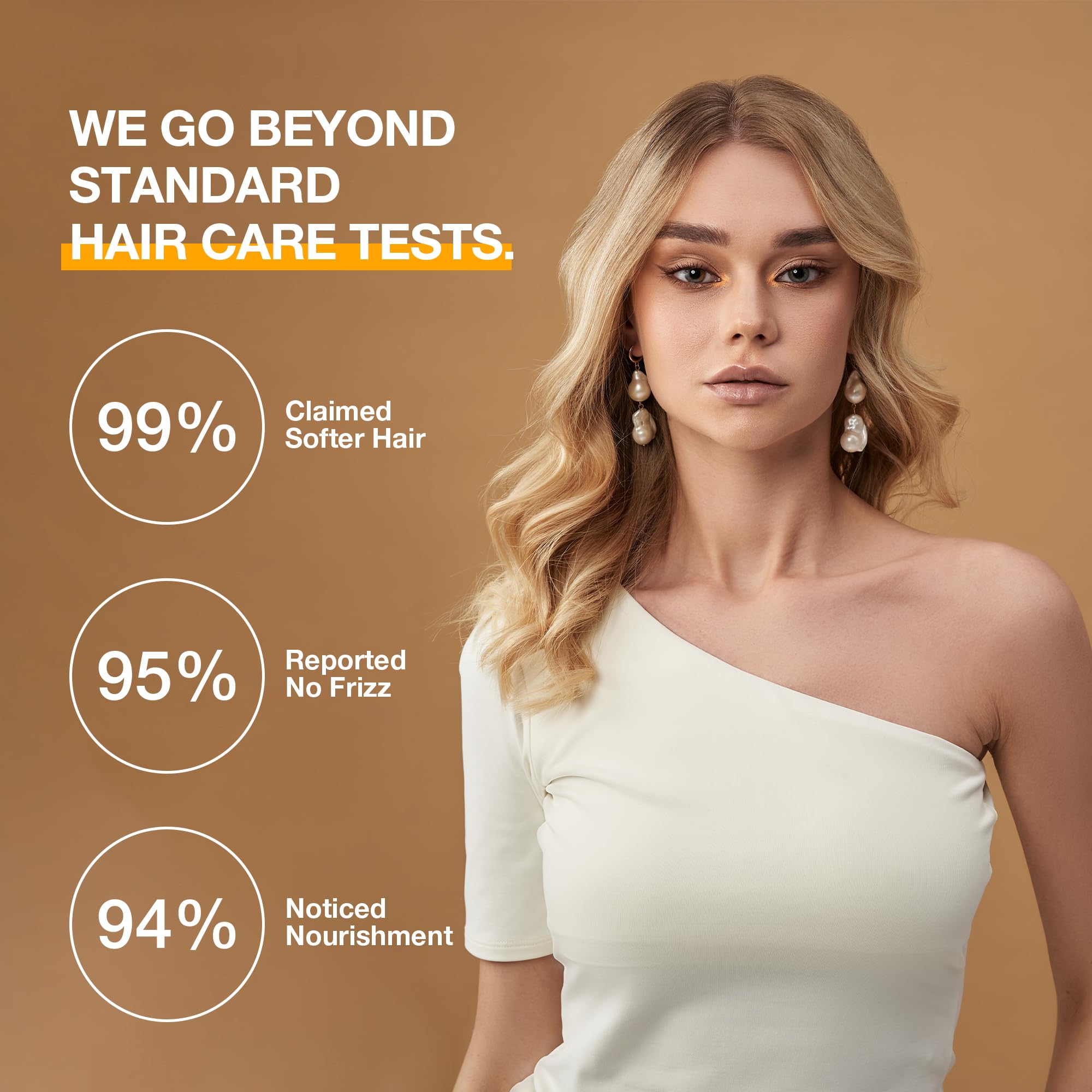 GK HAIR Oil close-up shows anti-frizz shield on strands.