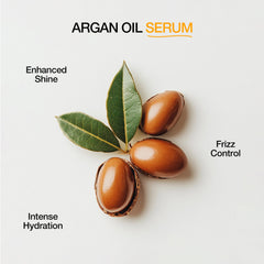 GK HAIR Oil Frizz Serum texture on hand shows a light, non-greasy feel.