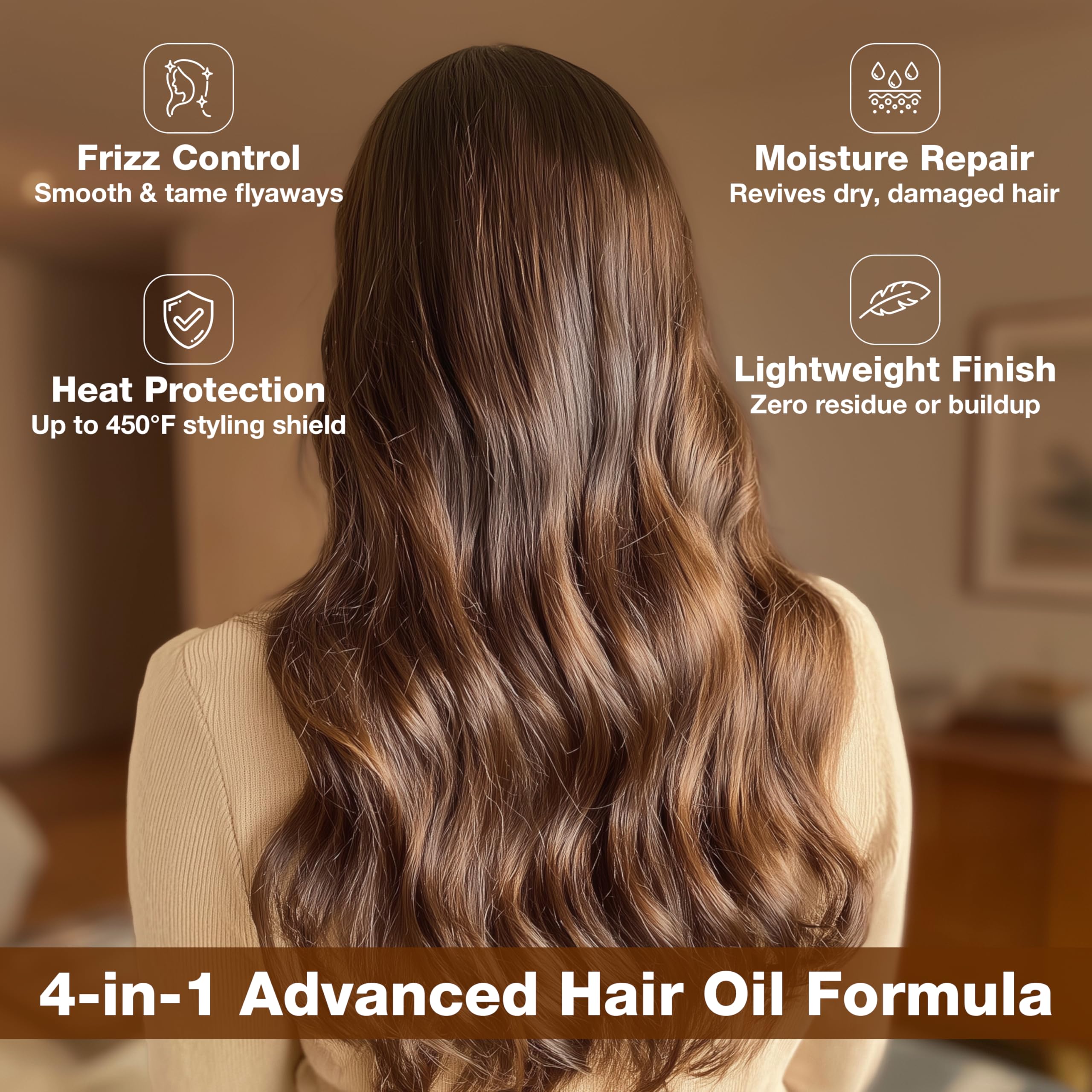 GK HAIR Oil Heat Protectant Film shields styled hair.