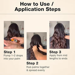 GK HAIR Oil Lightweight Serum Pump allows quick absorption for non-greasy shine.