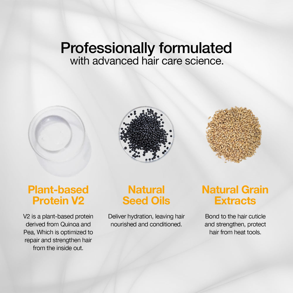 GK Hair ThermalStyleHer post-application shine with controlled texture after flat-iron use.