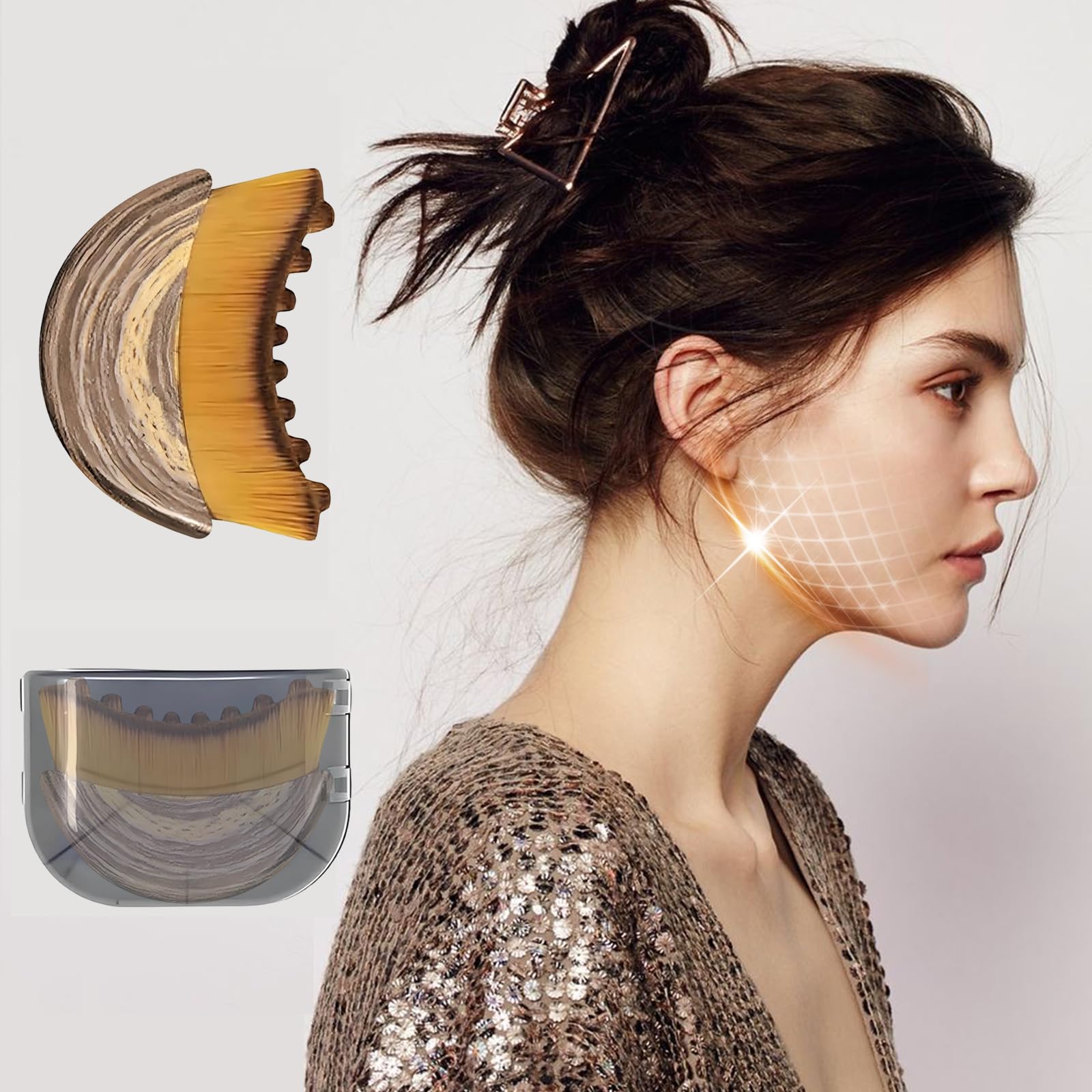 GKOKG Lymphatic Contour Face Brush cleaning-ready with quick rinse after daily use