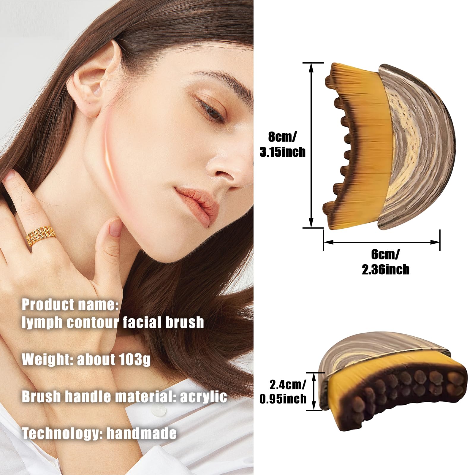 GKOKG Lymphatic Contour Face Brush face-massage scene for relaxation and fatigue relief