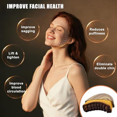 GKOKG Lymphatic Contour Face Brush jawline sculpting in action for definition