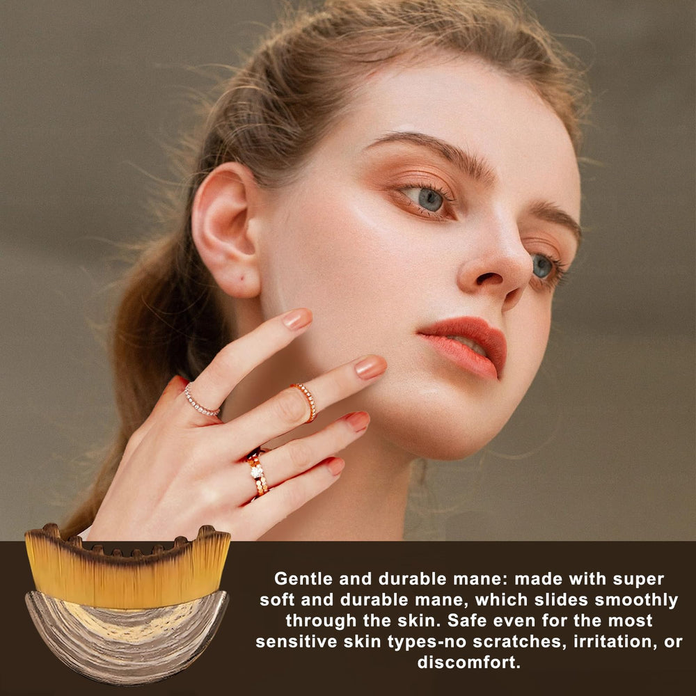 GKOKG Lymphatic Contour Face Brush travel-size kit for on-the-go skincare touch-ups