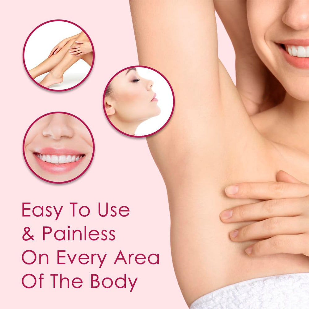 Glabrous Skin epilator leg-use image demonstrating safe home use.