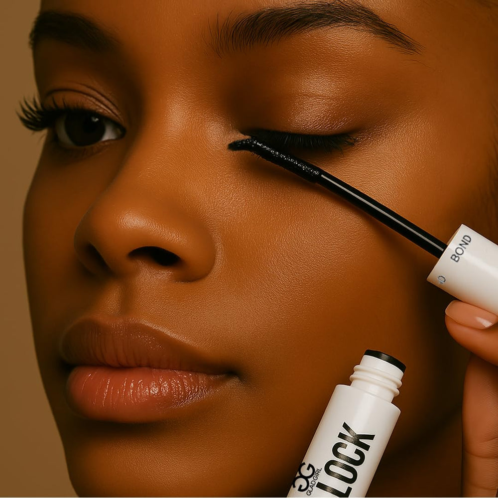 GladGirl Lash Lock latex-free formula offers safe, comfortable all-day wear.