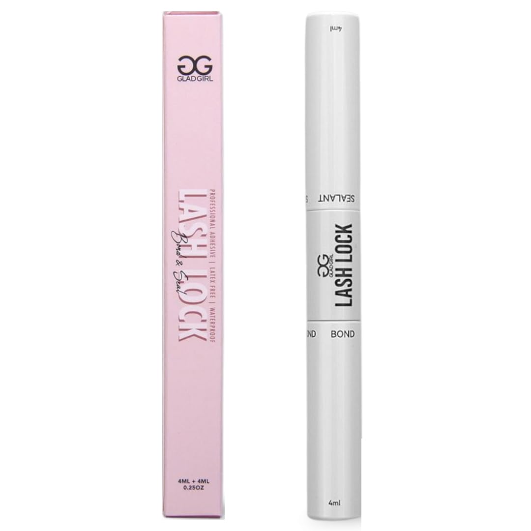 GladGirl Lash Lock Seal finishing effect seals tackiness for extended wear.