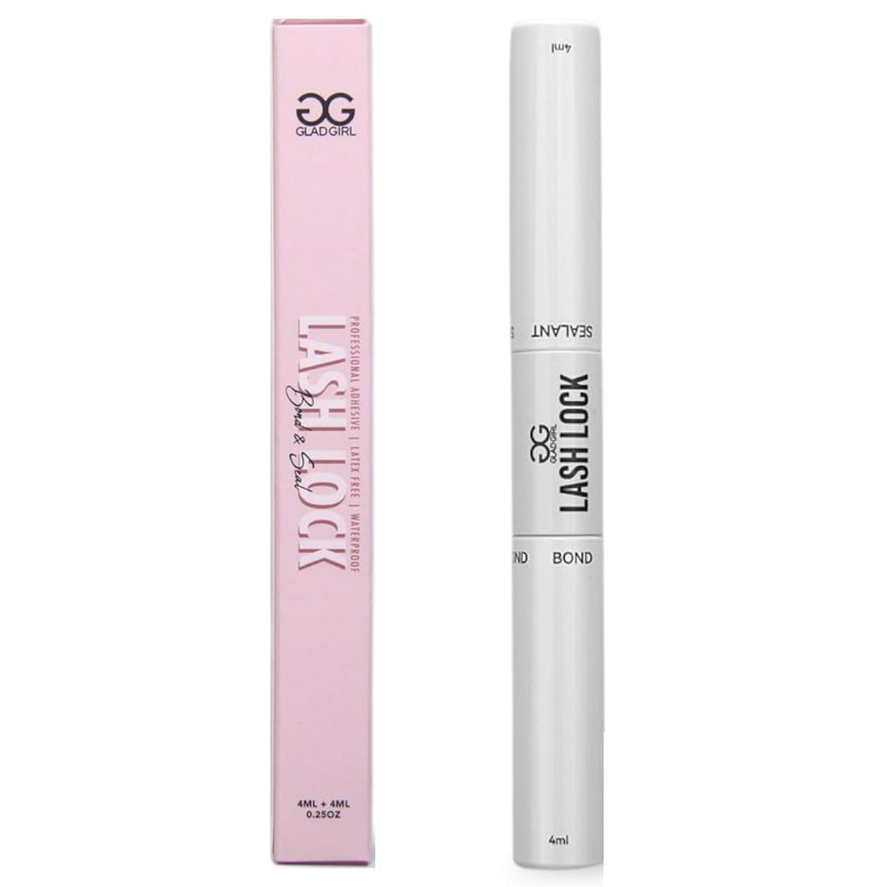 GladGirl Lash Lock Seal finishing effect seals tackiness for extended wear.