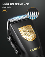 GLAKER 12 clipper guards and ear-taper guards for versatile lengths