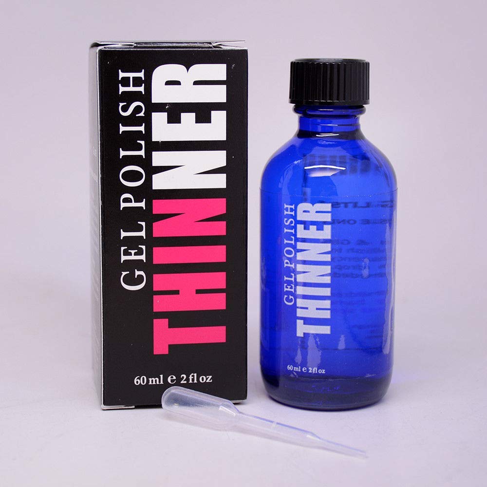 Glam and Glits Gel Polish Thinner bottle pour enables smooth, even gel application.