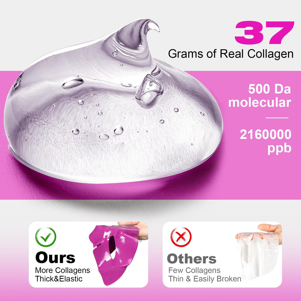 Glam Lady Bio-Collagen Mask application on clean skin for overnight care