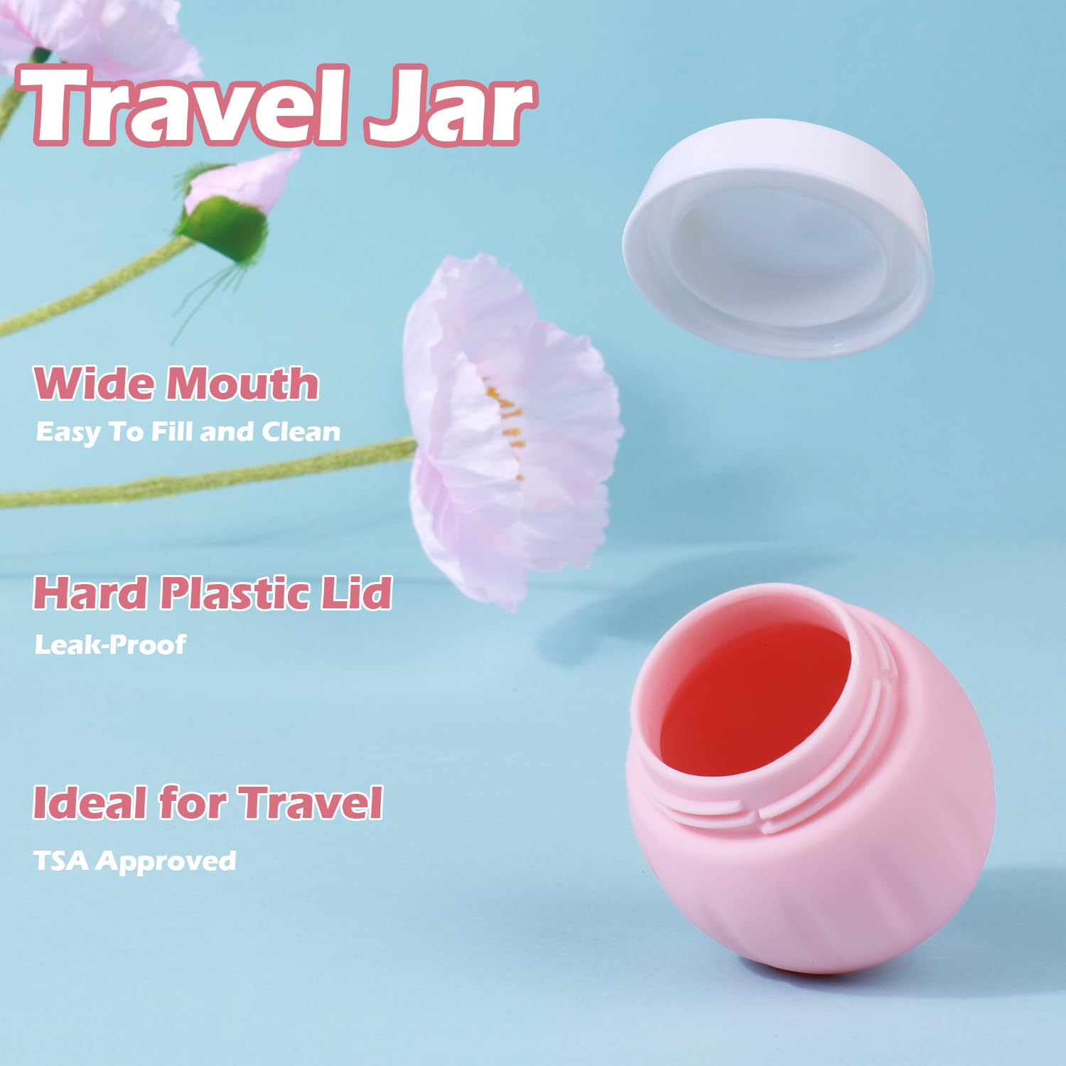 GLAMFIELDS multi-color travel containers help quick product identification