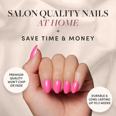Glamnetic press-on nails stored in the storage box for organized use.