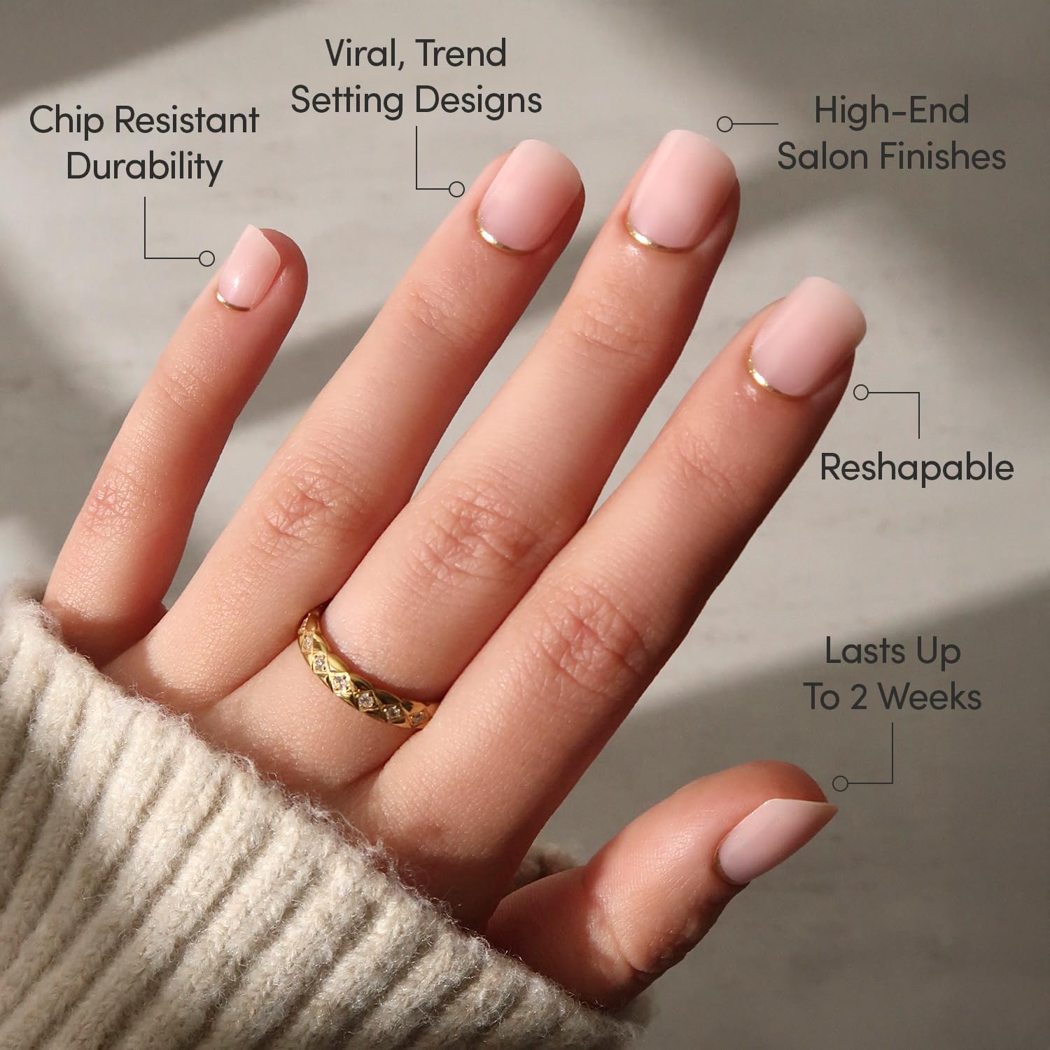 Glamnetic ultra-short nails offer natural look and comfortable wear