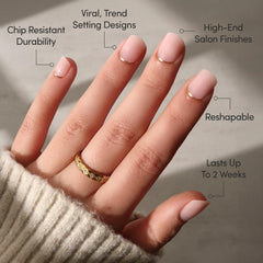 Glamnetic ultra-short nails offer natural look and comfortable wear
