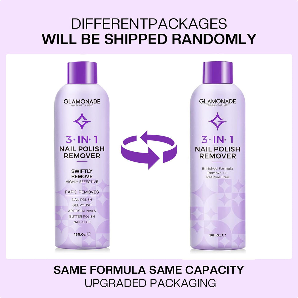Glamonade 16 oz label emphasizes professional-grade size for home use.