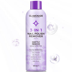 Glamonade acetone nail polish remover bottle for fast, professional soak-off at home.