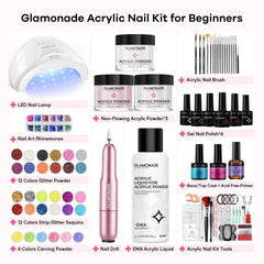 Glamonade nail drill: smooth, low-noise operation for precise shaping.