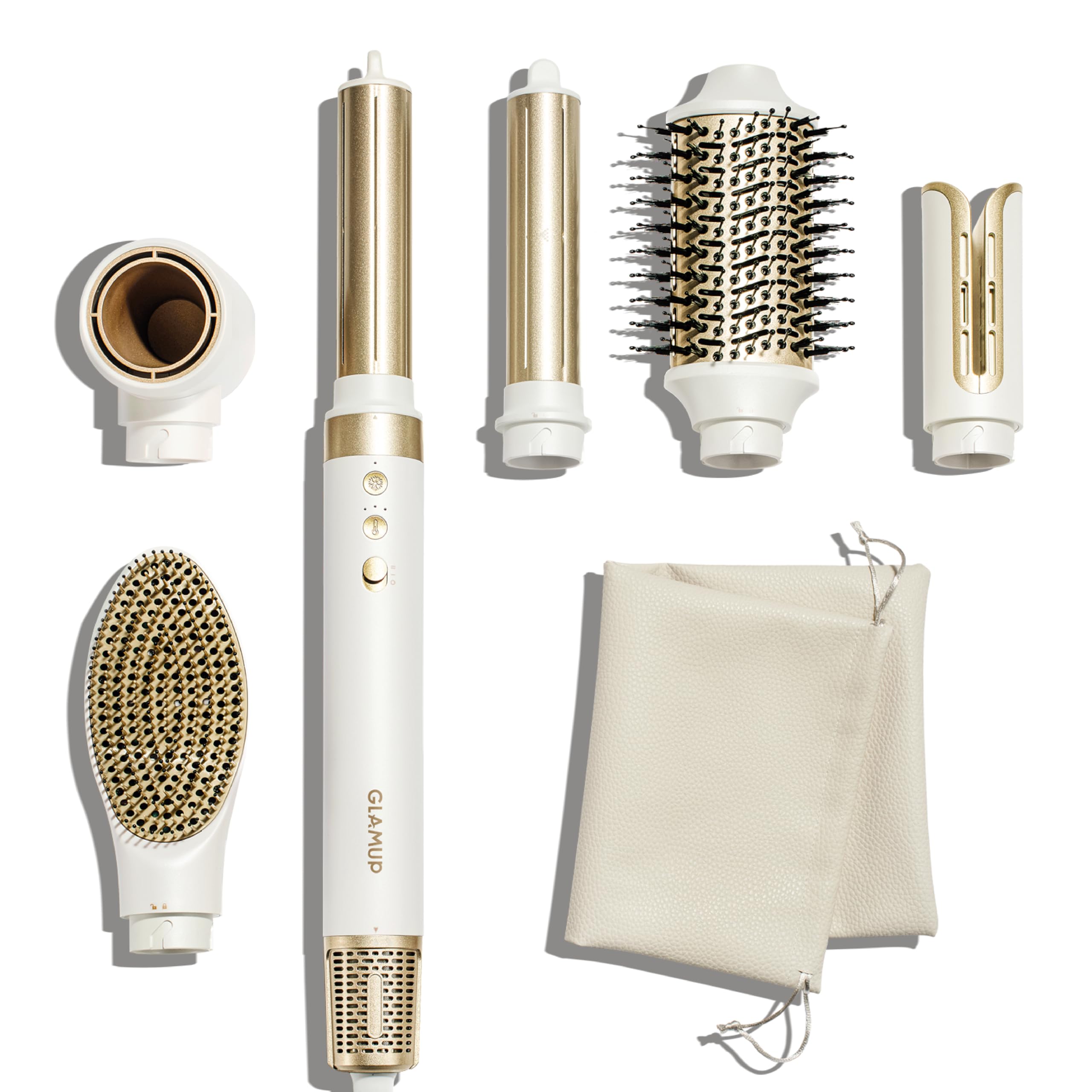 GlamUp GLAMUP 6 in 1 hot air styler packaging highlights premium gift-ready presentation.