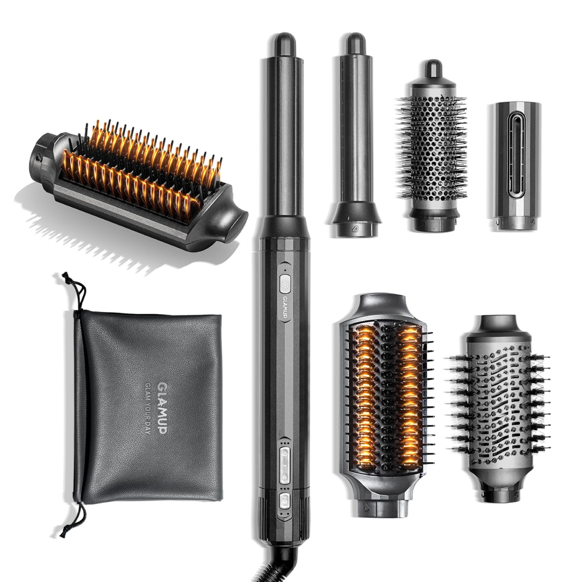 GlamUp FusionPro wrap-curler creates quick, bouncy curls with the auto-wrap barrel
