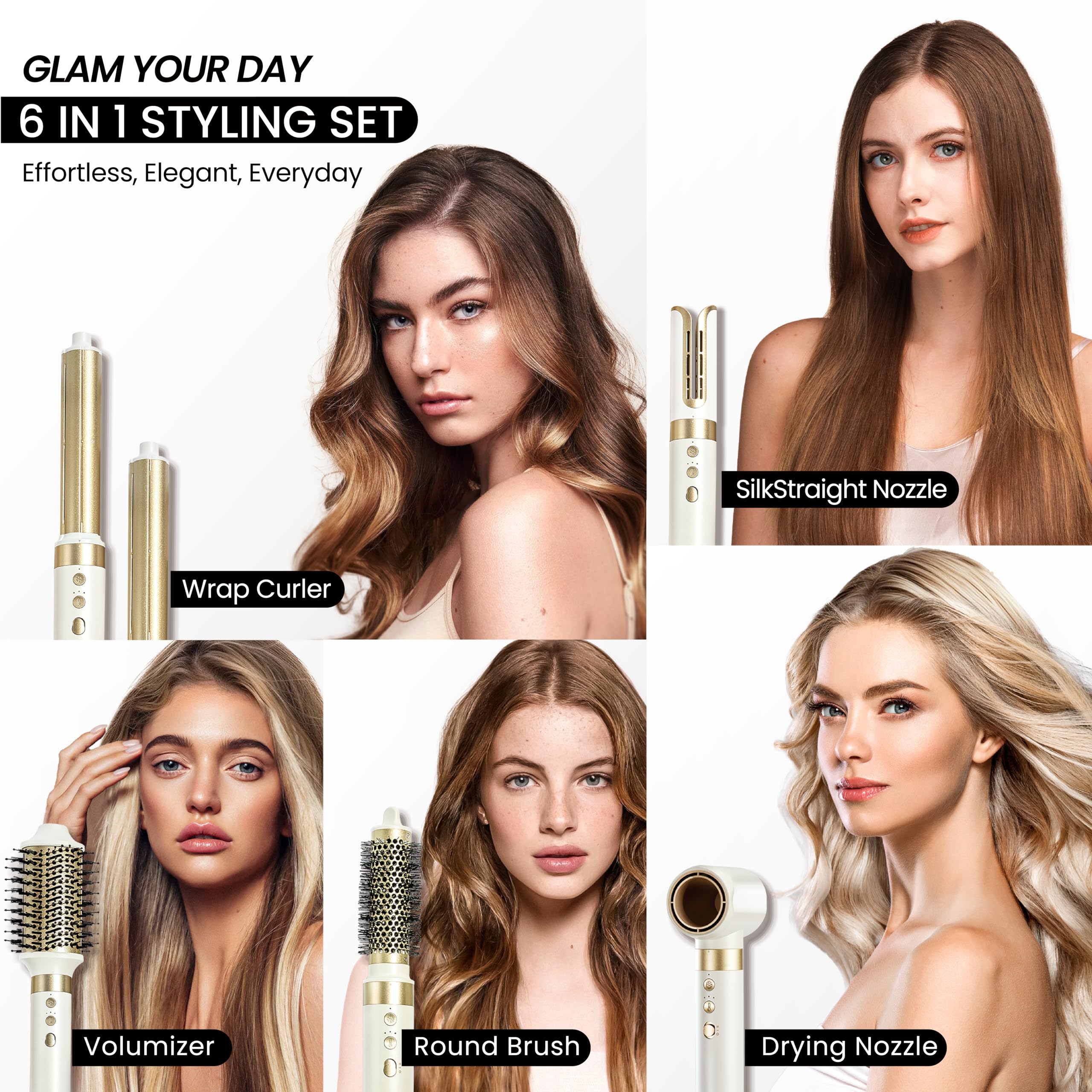 GLAMUP NTC sensor protecting hair during styling