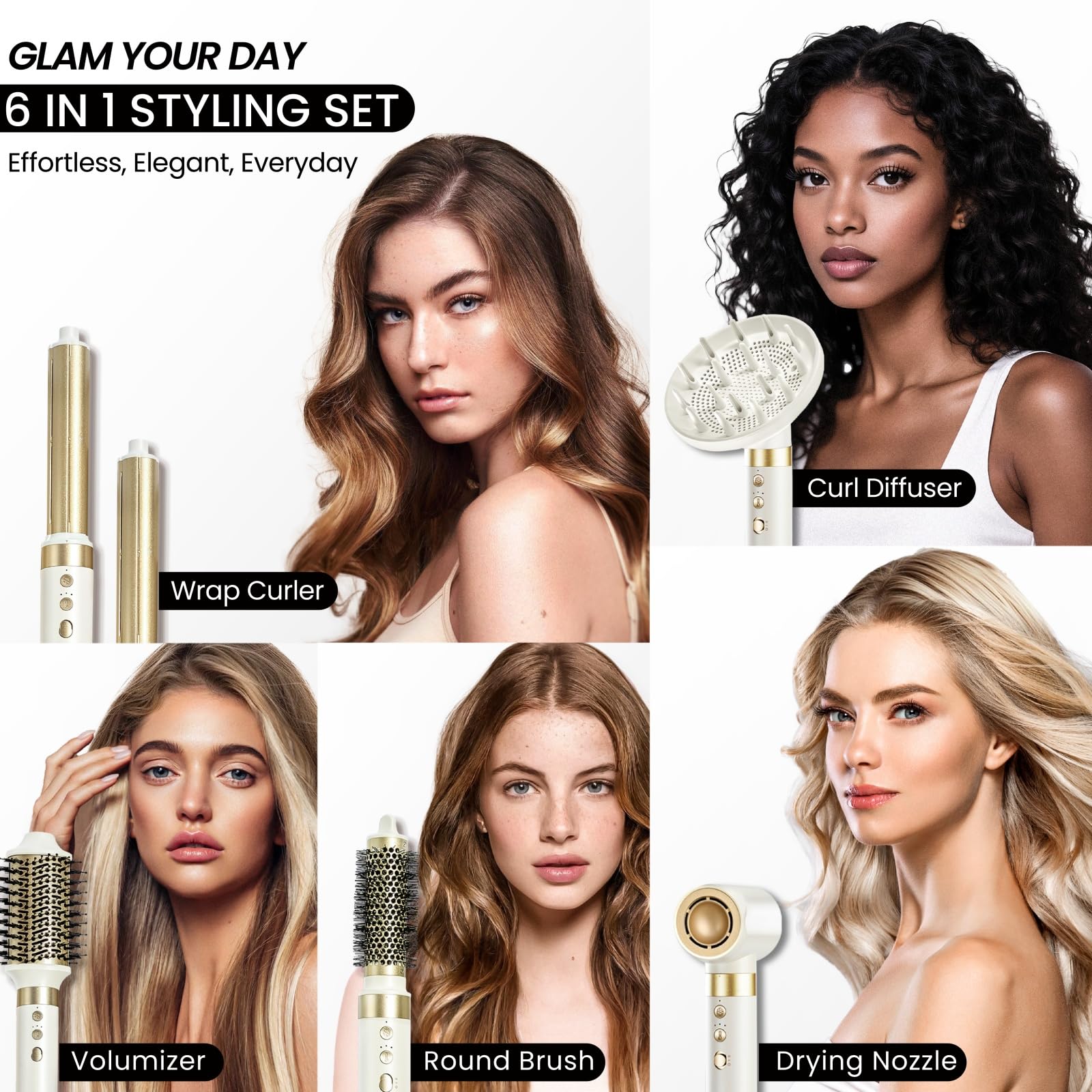GlamUp volumizer delivers a frizz-free polished finish