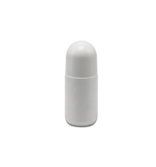 Glasstore 50ml roll-on bottle white packfront for travel-ready deodorant storage.