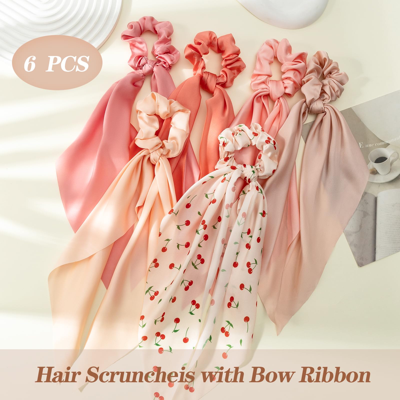 Glaudmeiss bow-hair ribbon embellishment elevates accessories on coats, bags, or hairstyles.