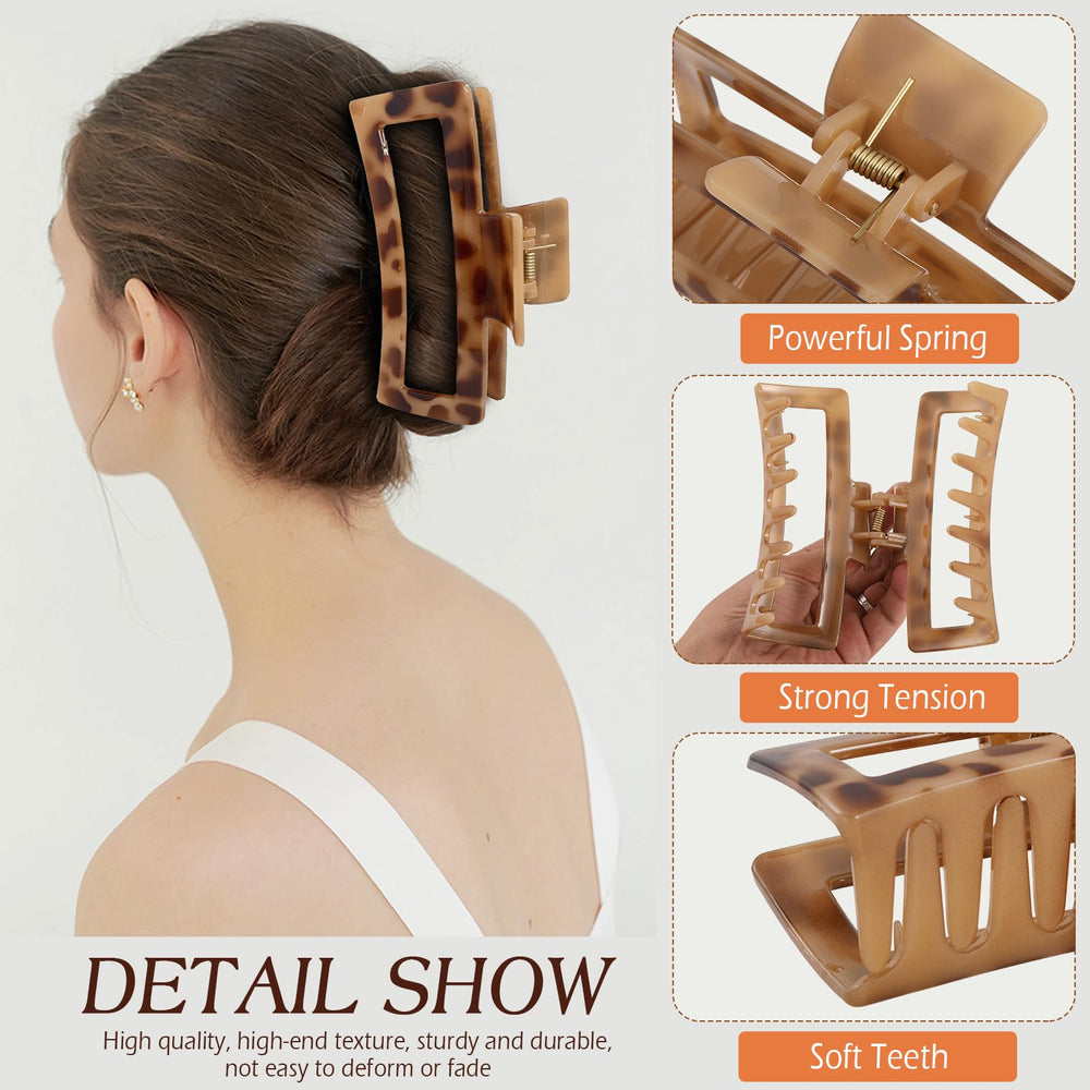Glaudmeiss claw clip durable material close-up demonstrates long-lasting strength for thick hair